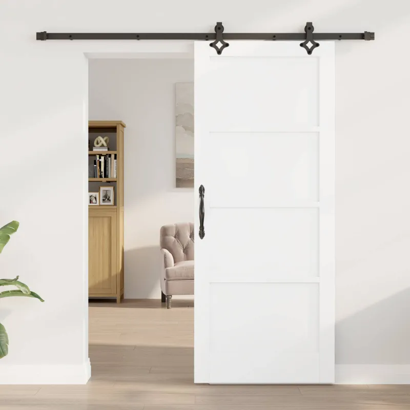 Slankios durys Balta ir juoda 83 x 202 cm