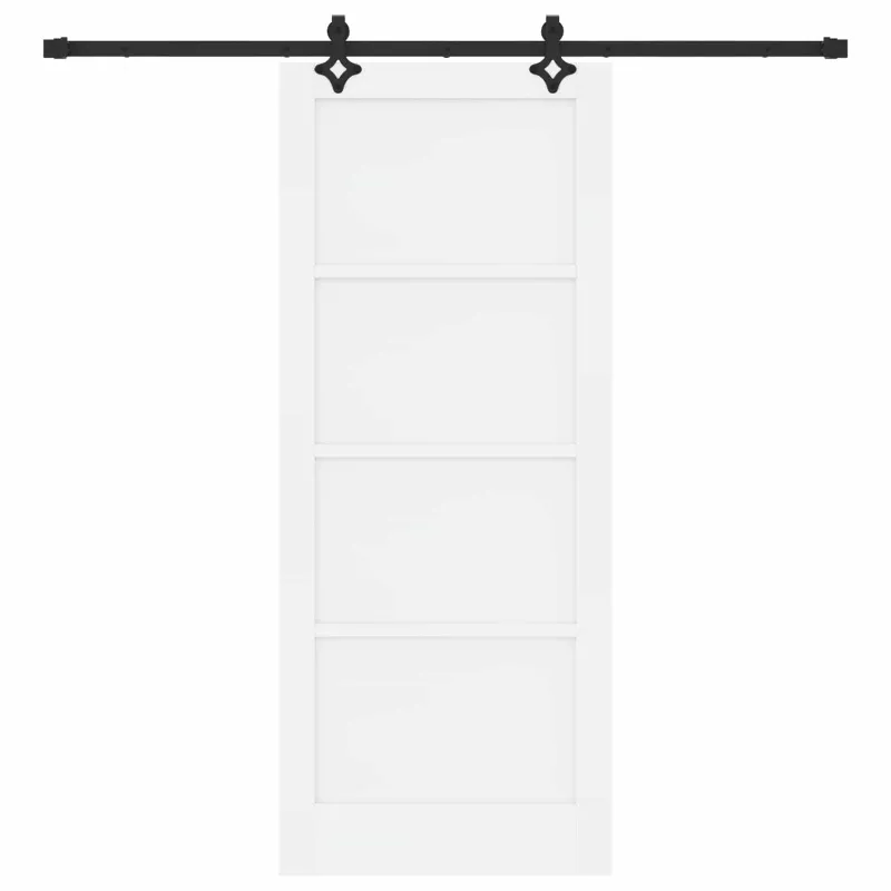 Slankios durys Balta ir juoda 83 x 202 cm