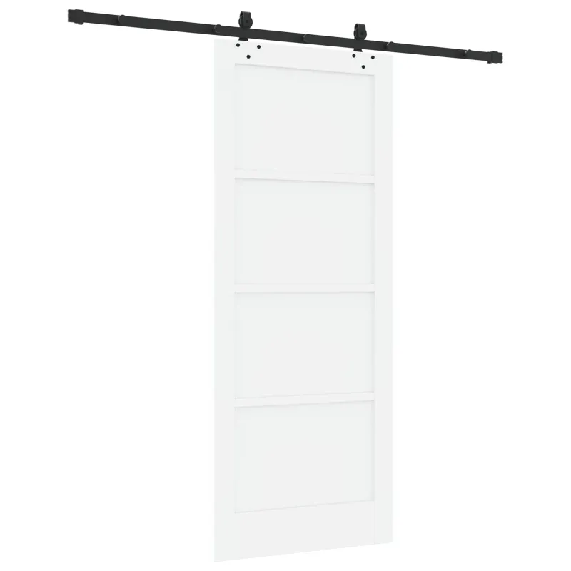 Slankios durys Balta ir juoda 83 x 202 cm
