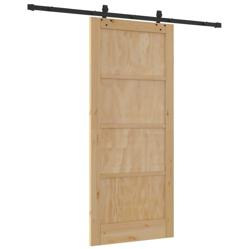 Slankios durys Natūrali ir juoda 86 x 198,5 cm