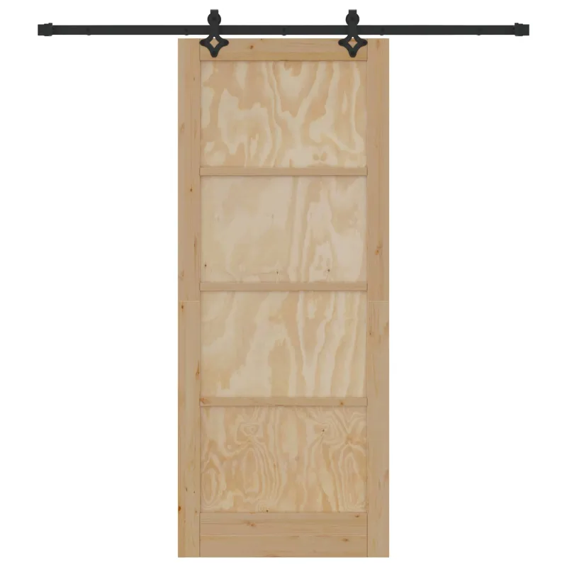 Slankios durys Natūrali ir juoda 86 x 211 cm