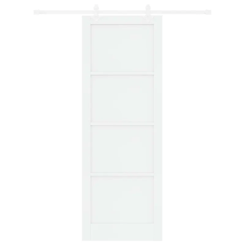 Slankios durys Balta 83 x 232 cm Pušies medienos masyvas