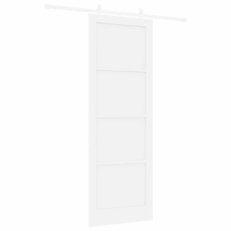 Slankios durys Balta 83 x 232 cm Pušies medienos masyvas