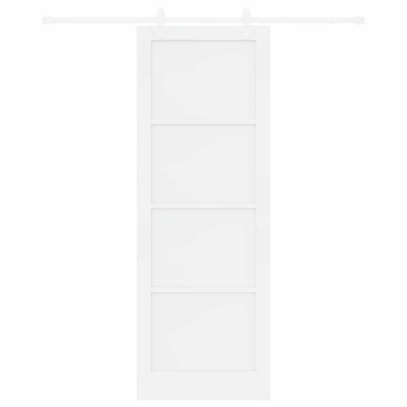 Slankios durys Balta 83 x 232 cm Pušies medienos masyvas