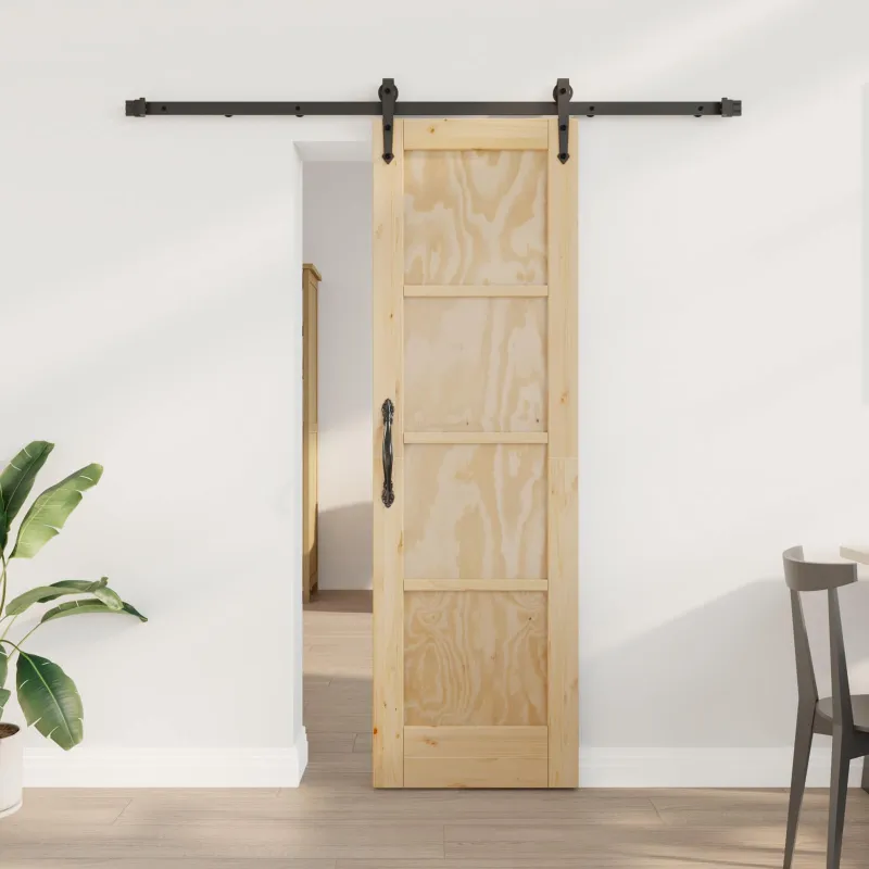 Slankios durys ORKDAL Natūrali ir juoda 61 x 198,5 cm