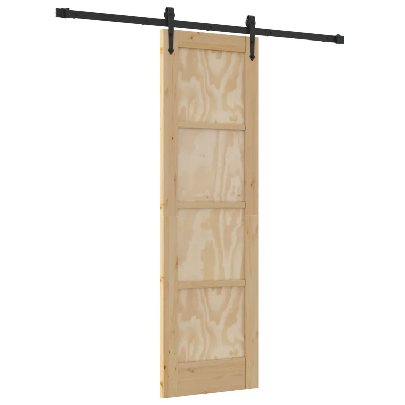 Slankios durys ORKDAL Natūrali ir juoda 61 x 198,5 cm