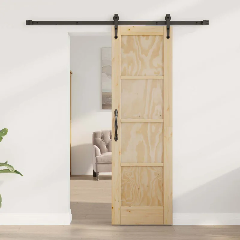 Slankios durys ORKDAL Natūrali ir juoda 61 x 198,5 cm