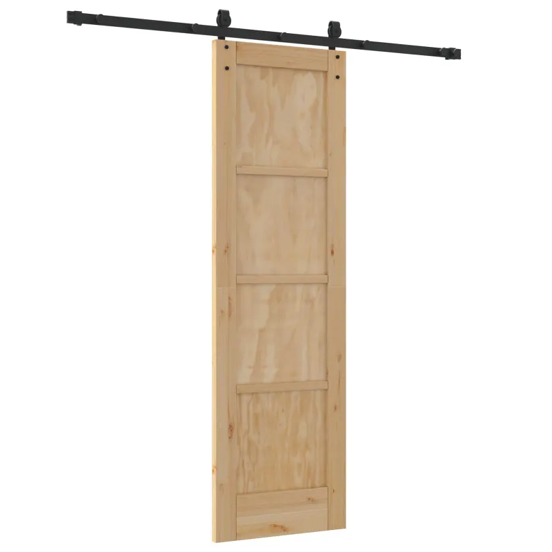 Slankios durys ORKDAL Natūrali ir juoda 61 x 198,5 cm