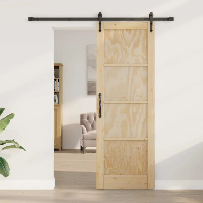 Slankios durys ORKDAL Natūrali ir juoda 73,5 x 211 cm