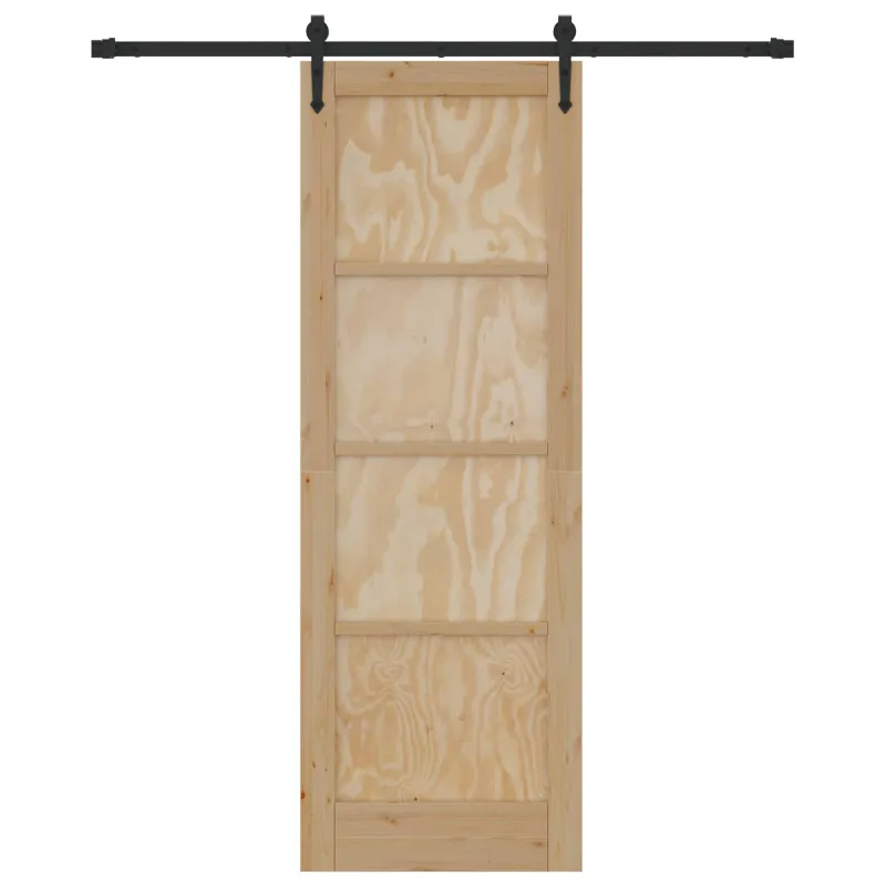 Slankios durys ORKDAL Natūrali ir juoda 73,5 x 211 cm