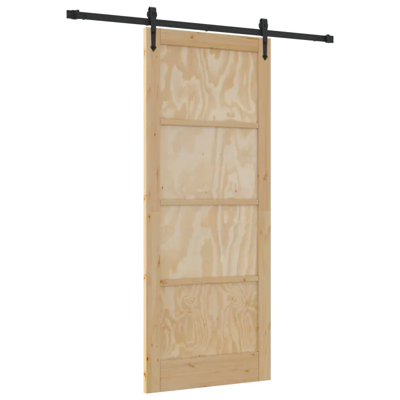 Slankios durys ORKDAL Natūrali ir juoda 86 x 211 cm