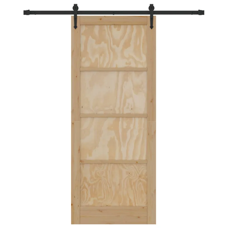 Slankios durys ORKDAL Natūrali ir juoda 86 x 211 cm