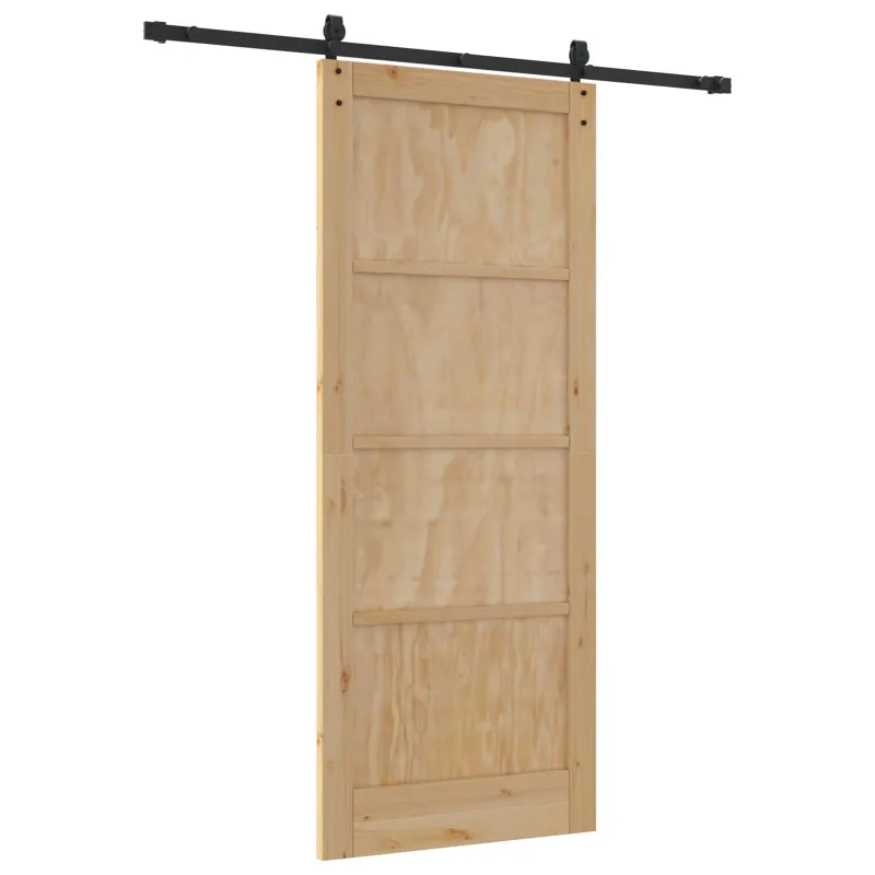 Slankios durys ORKDAL Natūrali ir juoda 86 x 211 cm