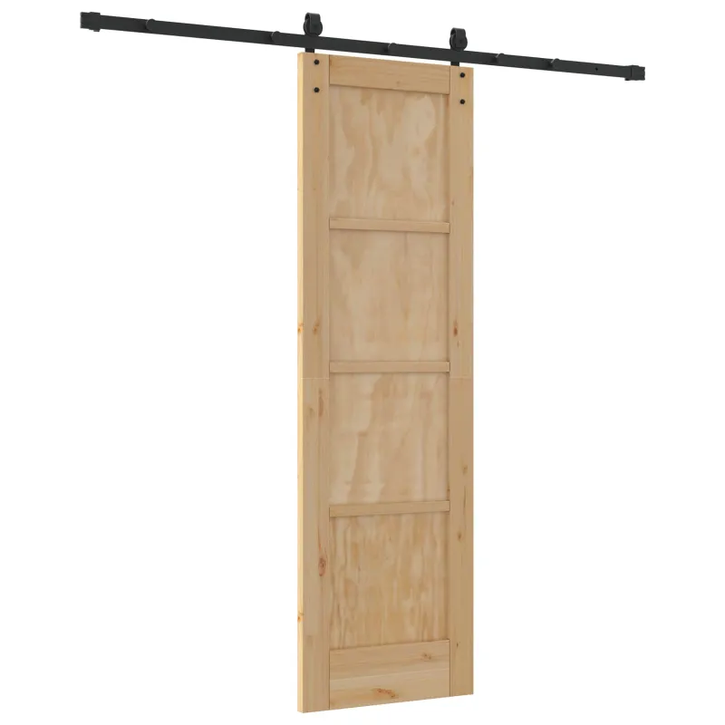 Slankios durys ORKDAL Natūrali ir juoda 61 x 198,5 cm