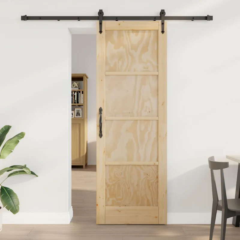 Slankios durys ORKDAL Natūrali ir juoda 73,5 x 211 cm