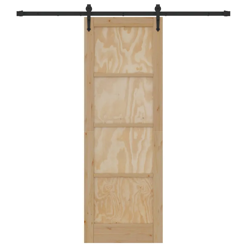 Slankios durys ORKDAL Natūrali ir juoda 73,5 x 211 cm
