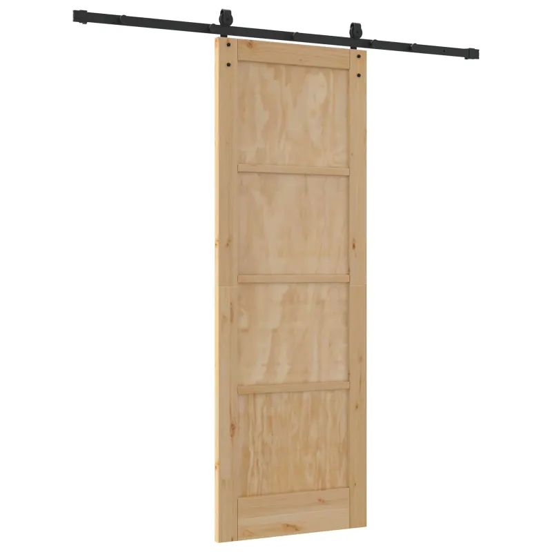 Slankios durys ORKDAL Natūrali ir juoda 73,5 x 211 cm