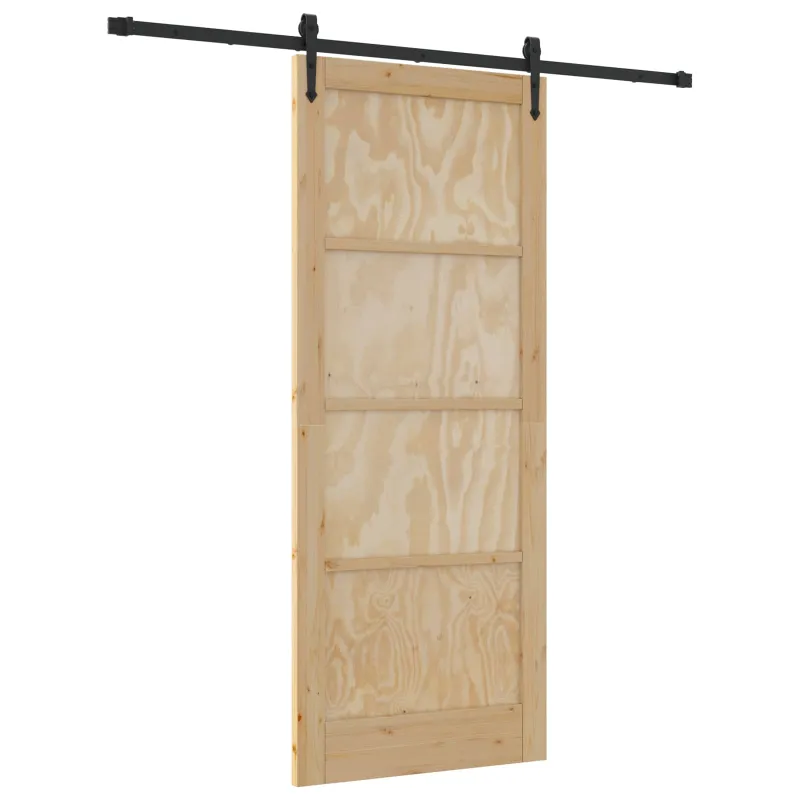 Slankios durys ORKDAL Natūrali ir juoda 86 x 211 cm