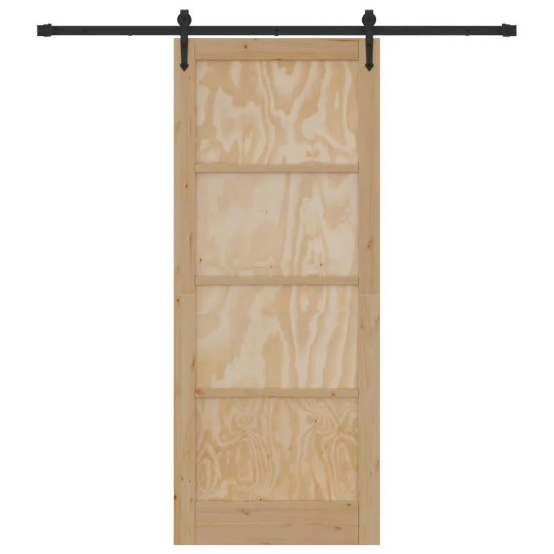 Slankios durys ORKDAL Natūrali ir juoda 86 x 211 cm