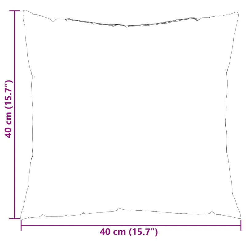 Lauko pagalvė Languotas 4 pcs PilkasCheck 40 x 40 cm Audinys