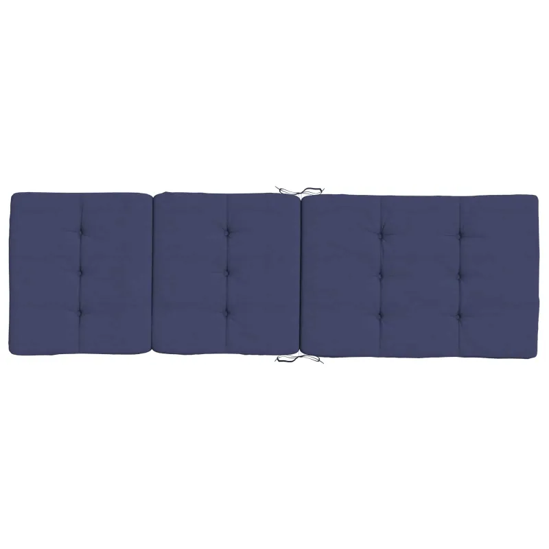Lauko pagalvė 2 pcs Jūrinė mėlyna 180 x 55 x 7 cm Audinys