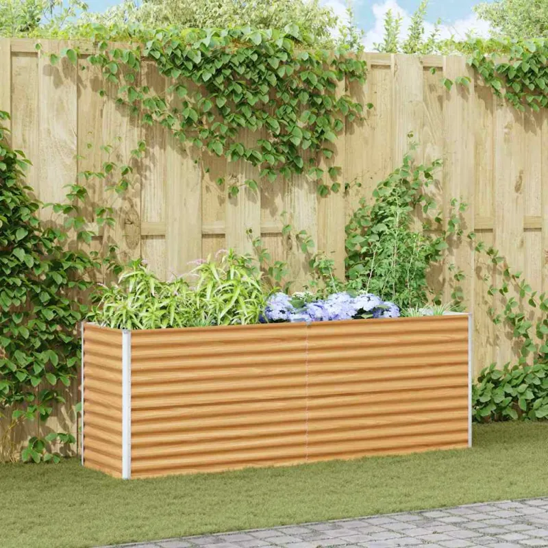 Paaukštinta sodo lova 195 x 50 x 68 cm Cinkuota plienas