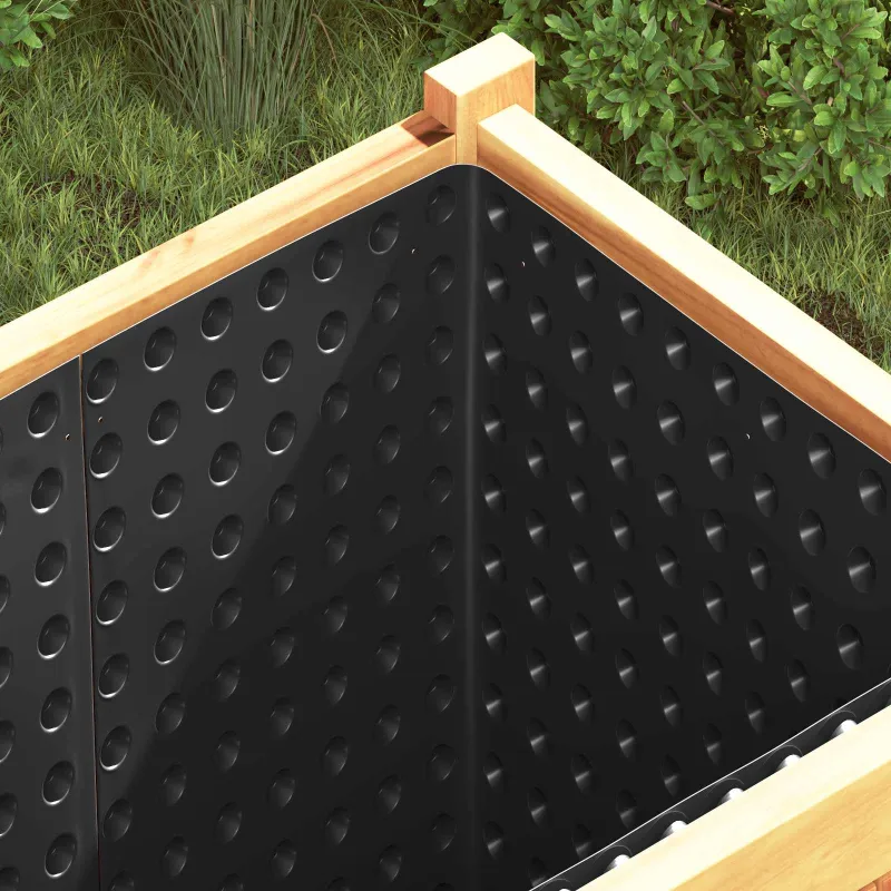 Banguota drenažo plokštė 2 pcs Juoda 0,5 x 20 m HDPE