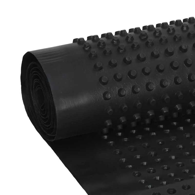 Banguota drenažo plokštė 2 pcs Juoda 1 x 20 m HDPE
