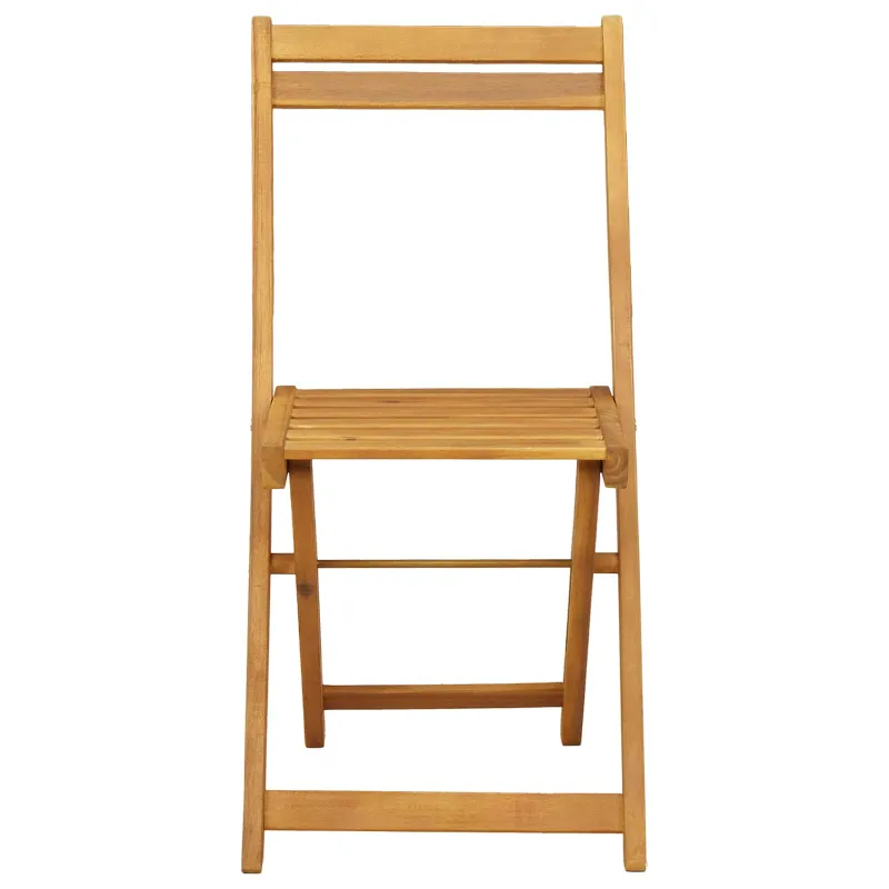 Sulankstomos sodo kėdės 4 pcs Natūrali 40 x 53 x 80 cm