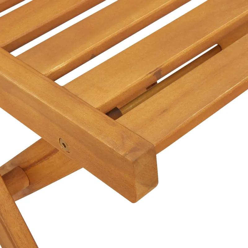 Sulankstomos sodo kėdės 4 pcs Natūrali 40 x 53 x 80 cm