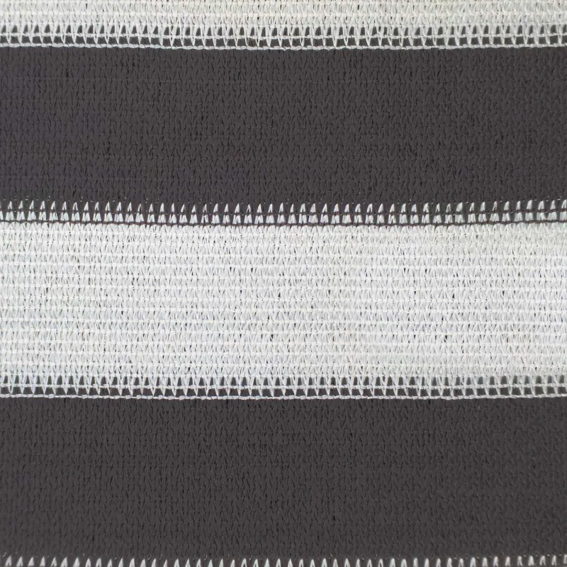 Saulės šešėlio audinys Antracito ir baltos 5 x 8 m HDPE