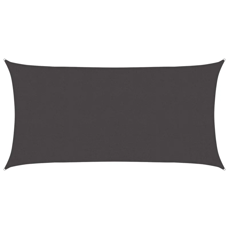 Saulės šešėlio audinys Antracito 2 x 6 m HDPE