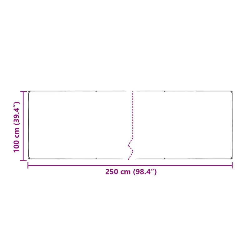 Tarpas 350 gsm Skaidrus 2,5 x 1 m PVC