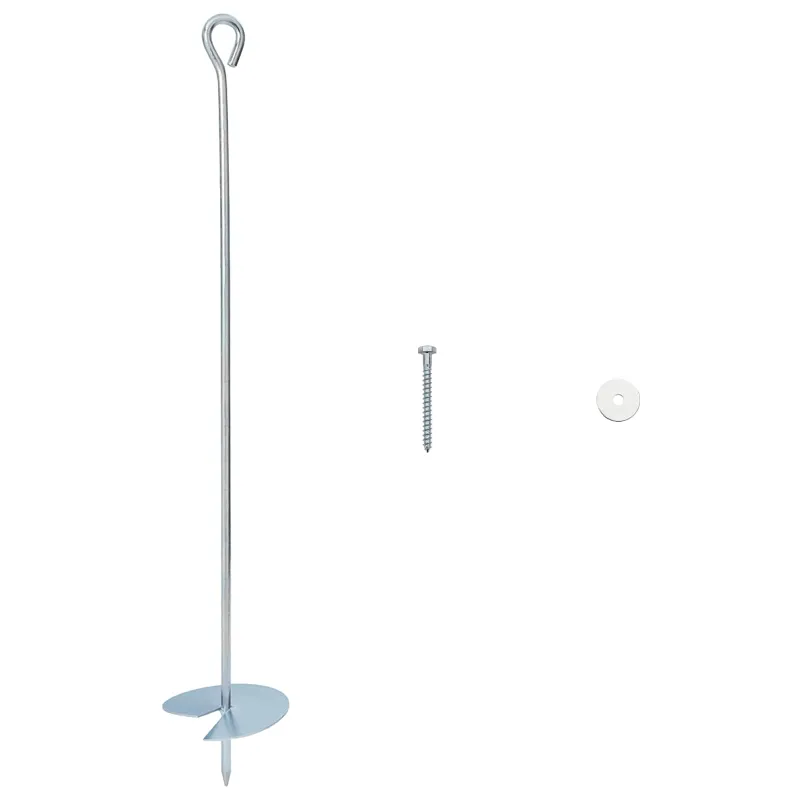 Žemės inkaras 10 pcs Sidabrinė Ø10 x 60 cm Cinkuotas metalas