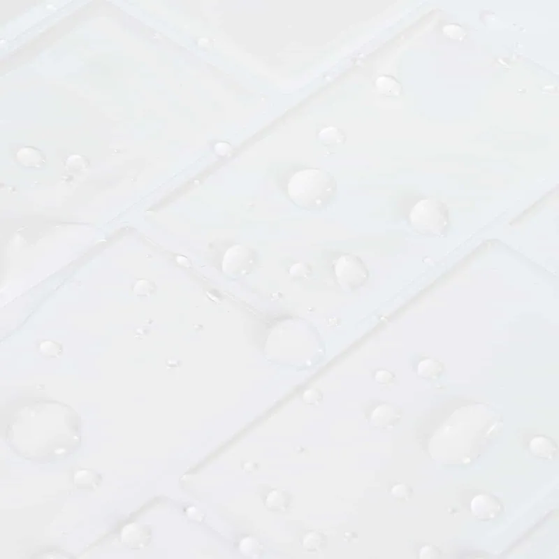Metro plytelė 50 pcs Balta 30 x 30 cm Poliuretanas ir PET