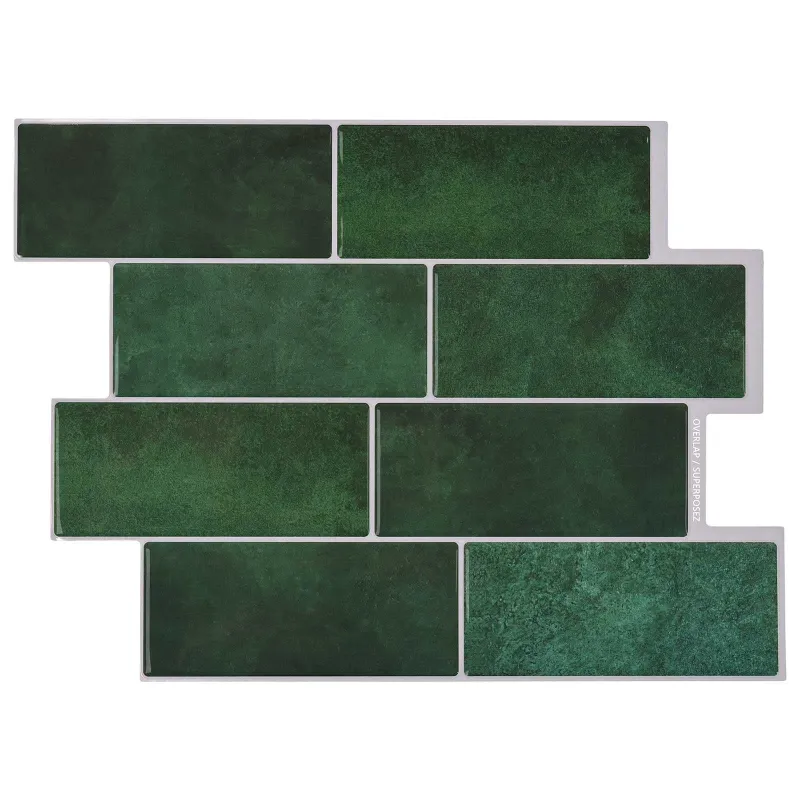 Metro plytelė 50 pcs Tamsiai žalia 29 x 21 cm