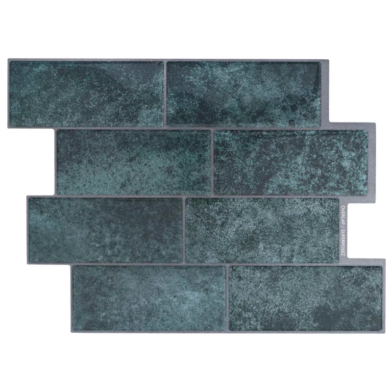 Metro plytelė 10 pcs Mėlyna žalia 29 x 21 cm