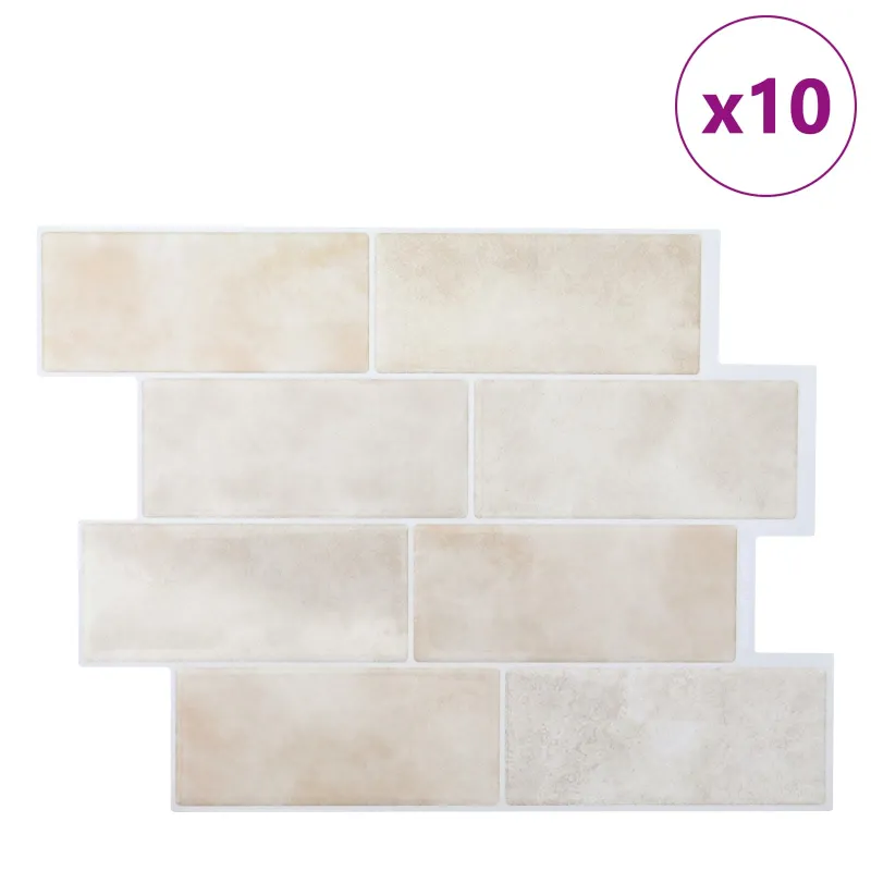 Metro plytelė 10 pcs Šviesiai ruda marmuro 29 x 21 cm