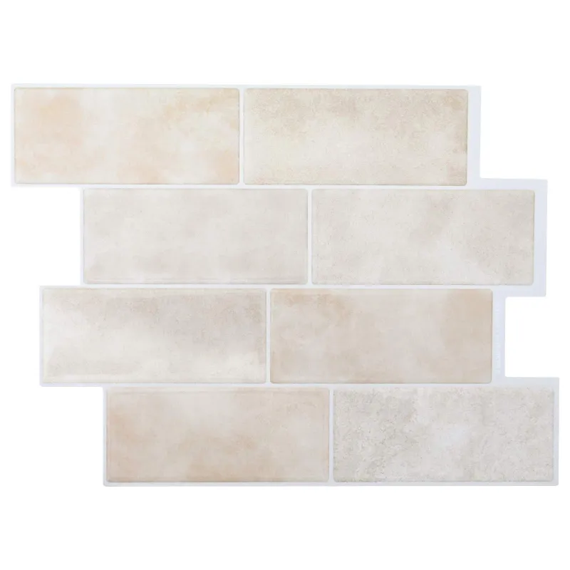 Metro plytelė 20 pcs Šviesiai ruda marmuro 29 x 21 cm