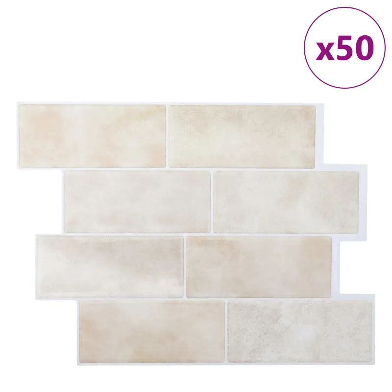 Metro plytelė 50 pcs Šviesiai ruda marmuro 29 x 21 cm