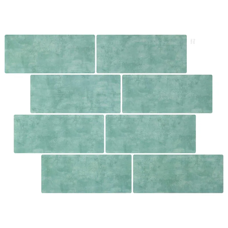 Metro plytelė 10 pcs Pilkai žalia 29 x 21 cm