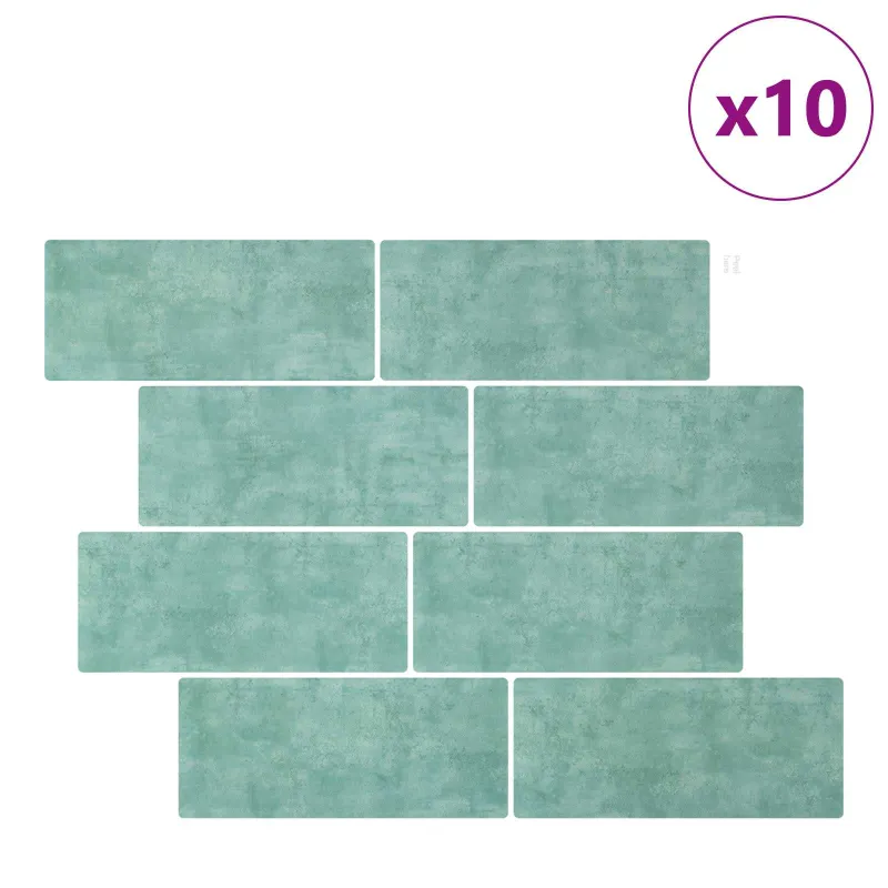 Metro plytelė 10 pcs Pilkai žalia 29 x 21 cm