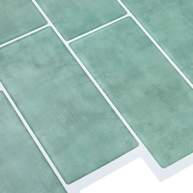 Metro plytelė 10 pcs Pilkai žalia 29 x 21 cm