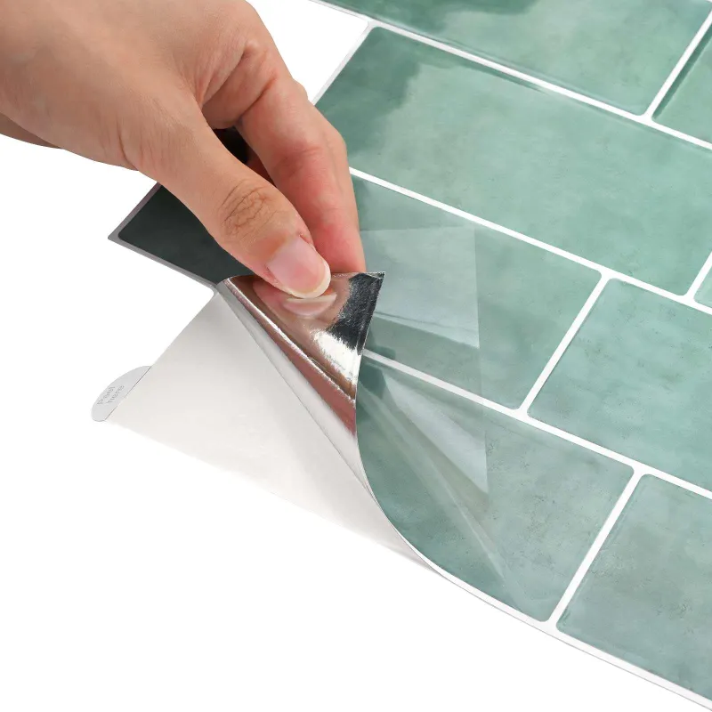 Metro plytelė 10 pcs Pilkai žalia 29 x 21 cm