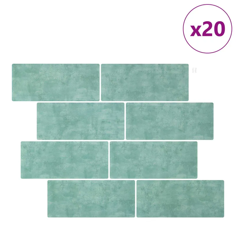 Metro plytelė 20 pcs Pilkai žalia 29 x 21 cm