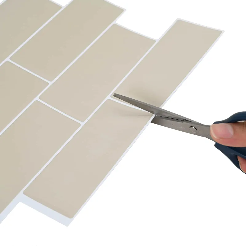 Metro plytelė 10 pcs Smėlio 29 x 21 cm Poliuretanas ir PET