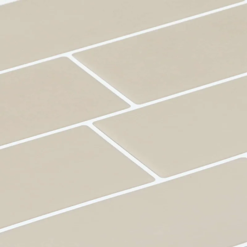 Metro plytelė 10 pcs Smėlio 29 x 21 cm Poliuretanas ir PET