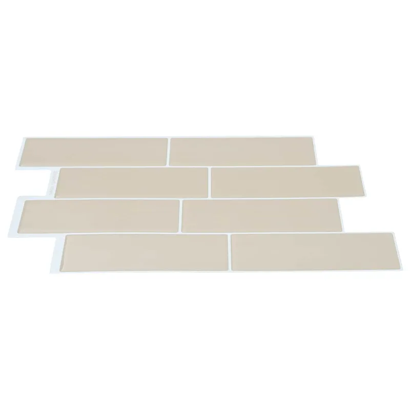 Metro plytelė 20 pcs Smėlio 29 x 21 cm Poliuretanas ir PET