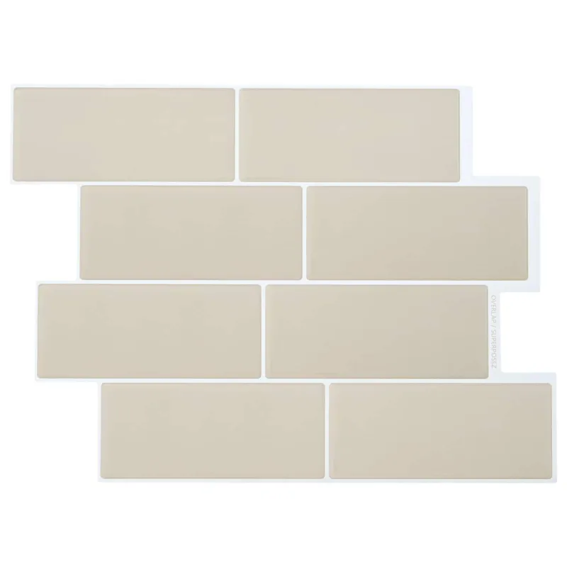Metro plytelė 50 pcs Smėlio 29 x 21 cm Poliuretanas ir PET