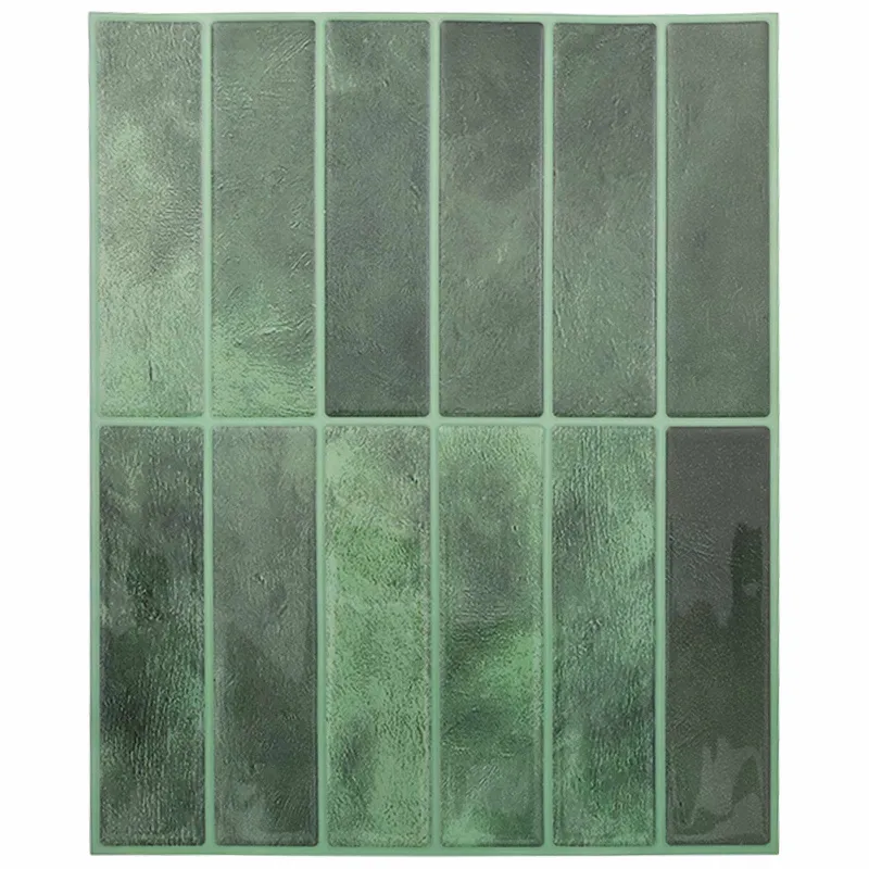 Stačiakampė plytelė 10 pcs Tamsiai žalia 29 x 23 x 0,08 cm